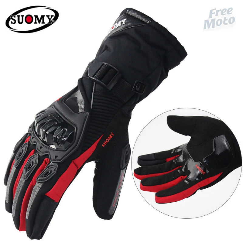 Guanti Moto Suomy Touch Screen Inverno Caldo 100% Impermeabile Antivento Motocross Guanti Protettivi Da Equitazione