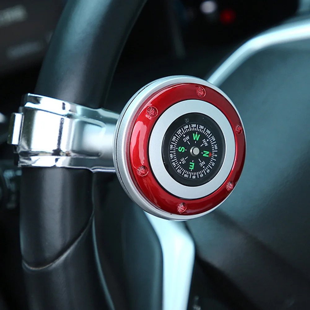 

Car Steering Wheel Booster Ball Steering Wheel Spinner Knob Compass 360-degree Handle Ball Booster Auto Steering Wheel Spinner