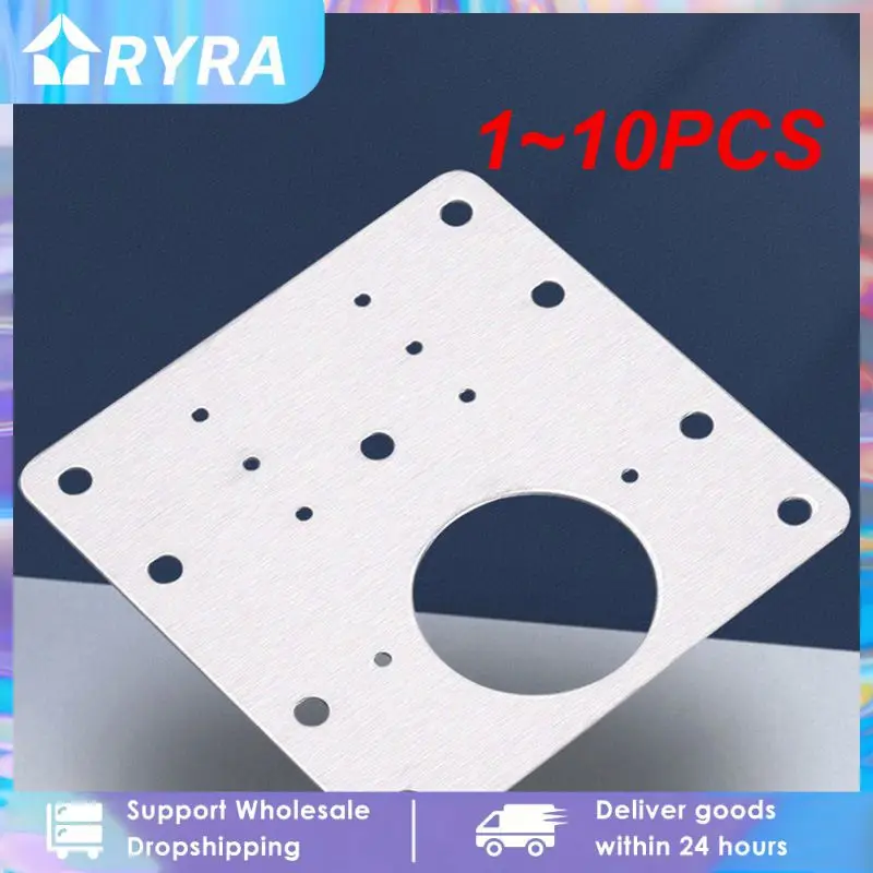 1~10PCS Cabinet Hinge Repair Plate Kit Hinges Repair Cupboard Door Hinge Mounting Fixing Plates With Screws Furniture Hardware