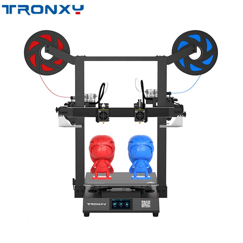 

Tronxy GEMINI S 3D Printer IDEX Multicolor 2 Head Independent Dual Extruder DIY FDM mirror copy 3D Printer impressora 3d