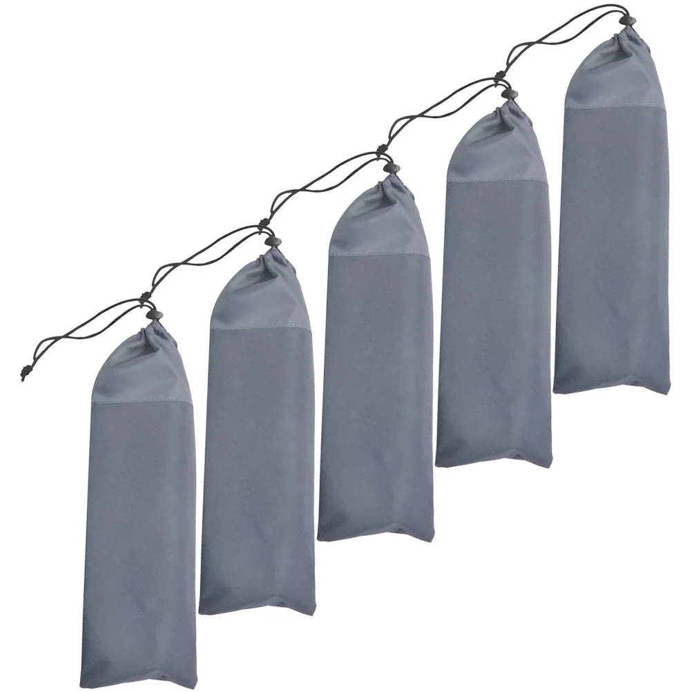 

5pcs Portable Camping Spike Bags Tent Pegs Pockets Practical Tent Spikes Storage Pouches