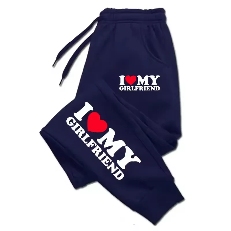 Ich liebe meinen Freund und Freundin, bedruckte Hose, Damen, Herren, Paar, Jogginghose, lockere, lässige, warme Hose, Tasche, Kordelzug, Sportbekleidung – Detail 10