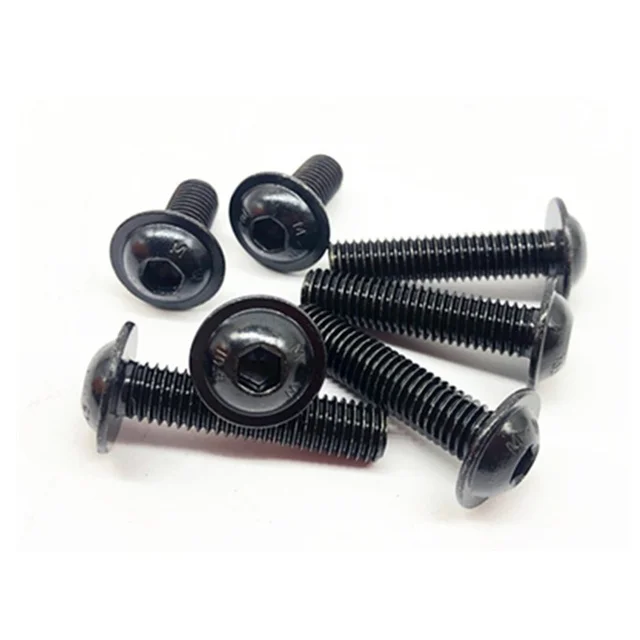 Bulloni Chiave Esagonale Bulloni A Bottone Testa Cilindrica M6 In Acciaio Inox Nero A2 - Chiave Brugola, Nuovo! Viti A Bottone A2 Nero