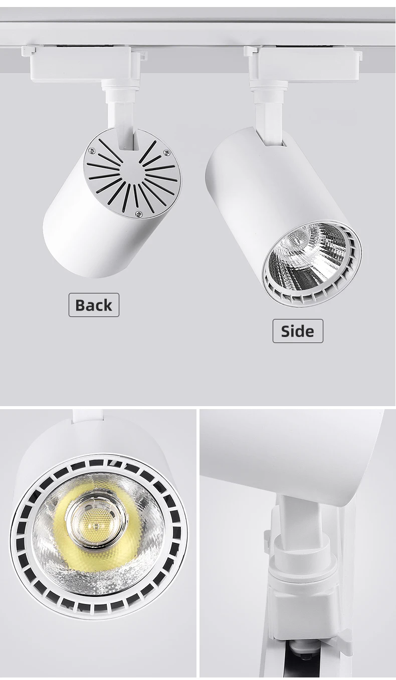 Schienen leuchte LED Decken leuchte 220V Cob Spotlight 12W 20W 30W Wand leuchte für Wohnzimmer Dekor Einkaufs zentrum Schienen beleuchtung – Detail 20