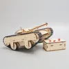 DIY Remote Control Tank Toys Wooden RC Tank Electronic Kids Handmade Building Educational Experimental Model Kit Puzzle 2