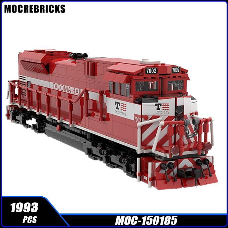 

Серия городского транспорта TMBL 7002 SD70ACE высокоскоростной поезд MOC строительные блоки модели кирпичей дисплей креативные игрушки для подарка