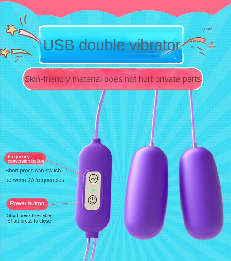 Massaggiatore vibrante usb a doppia sfera silenzioso con cavo_voghion.com