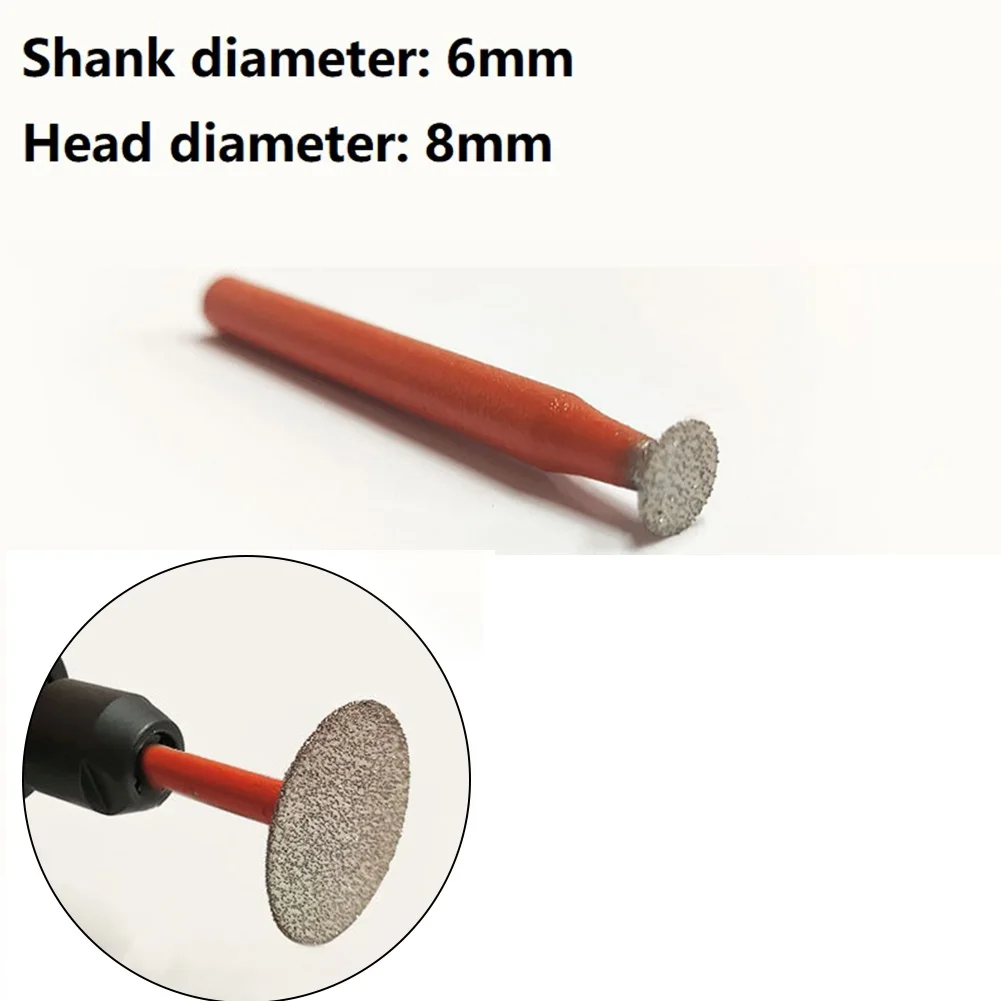 

Grinding Head Long lasting Diamond Grinding Head Mounted Points T Style for Stone and Jade Carving Cutter Head Sizes 8 30mm