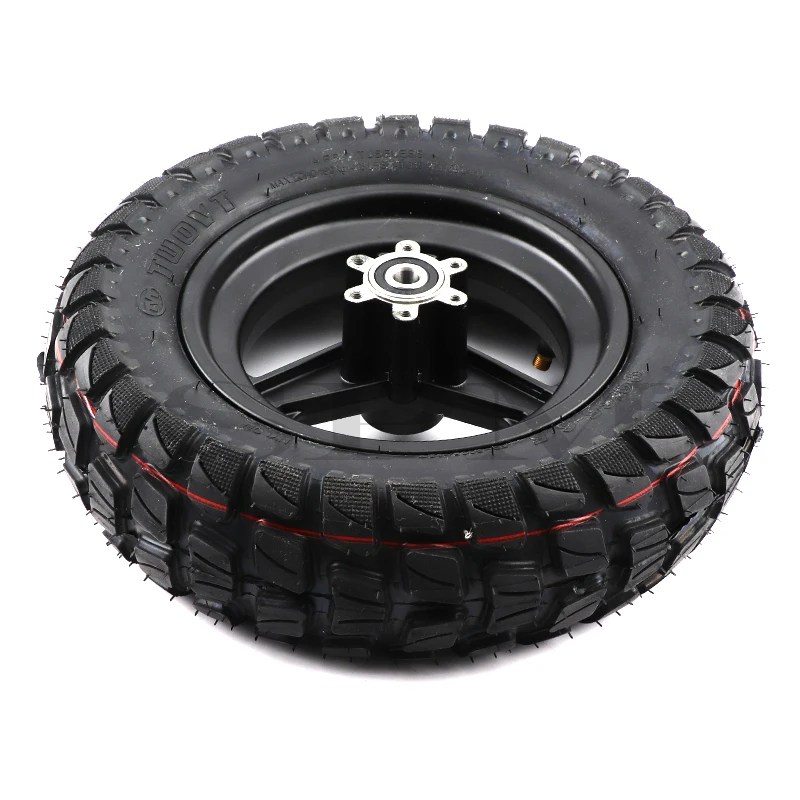 Electric Scooter 11 inch off-road Tubeless Tire wheels 90/65-6.5 Thickened Vacuum Tyre & Disc brake hub Straight valve