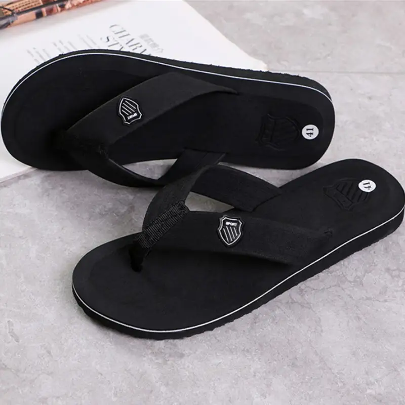 Men's Casual Flip Flops Fashion Beach Shoes Men Summer Non-Slip Flat Slides Mens Slippers Indoor House Shoes Man Male Slipper - Image 8