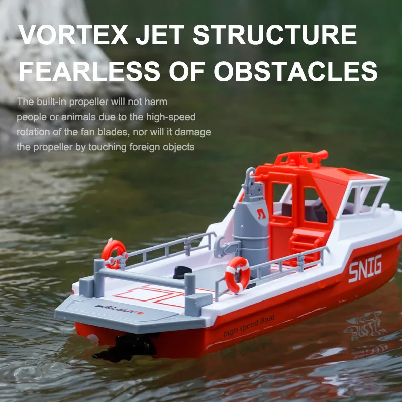 T694 1/32 RC Boat 2.4G Brushless Motor 8km/h High Speed Speedboat Model Electric Waterproof Ship Watercraft Toys for Children 2