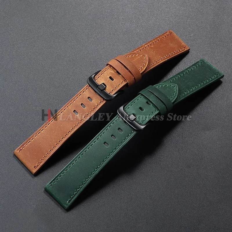 Luxurious Calfskin Leather Watchbands in Classic Colors - Premium Watch Strap Collection