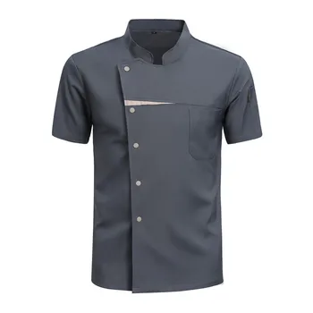 Kitchen Chef Shirts Cook Wear Hotel Uniform Catering Cooking Clothes Chef Coat Jacket Professional Kitchen Costume Designer