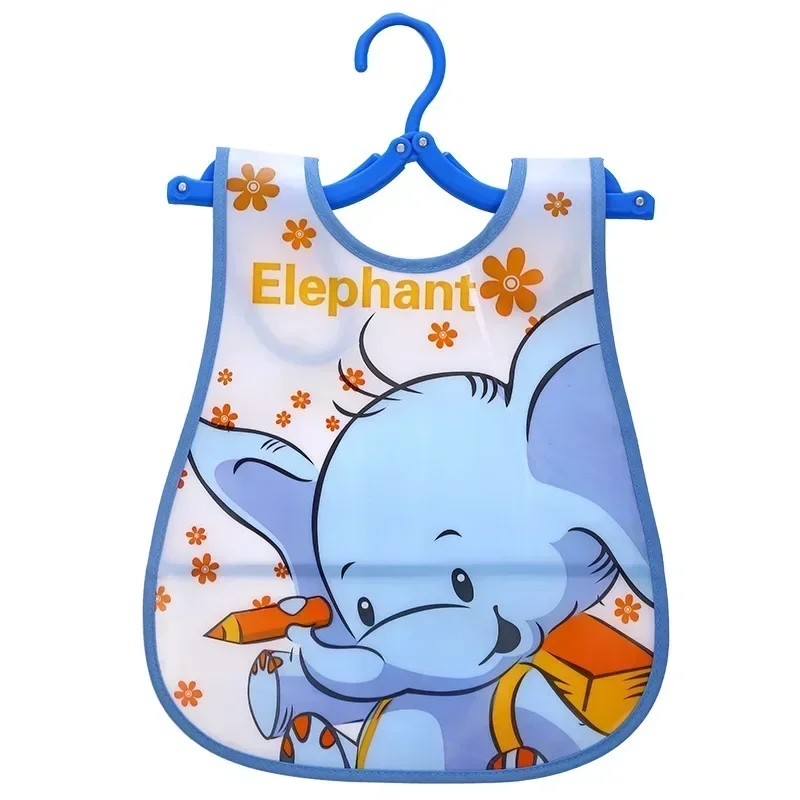 Baby Bib Feeding Bib Cotton Bib Set Cotton Bib Adjustable Baby Bibs EVA Plastic Waterproof Lunch Feeding Cute Cartoon Children Apron Burp