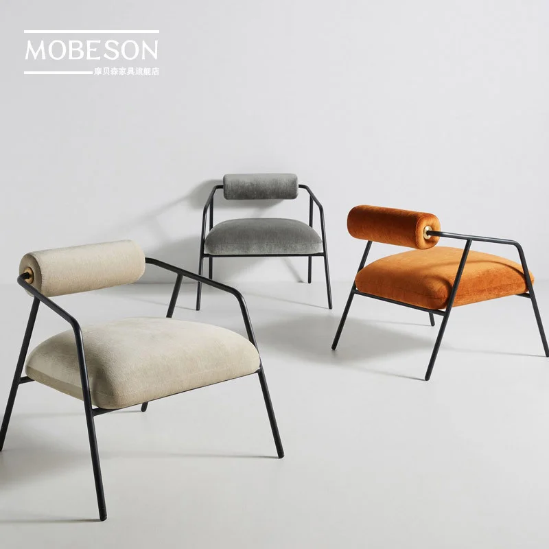Minimalist Style Simple Italian Style Light Luxury Lazy Single Sofa Chair Post-Modern Creative Home Living Room Leisure Chair