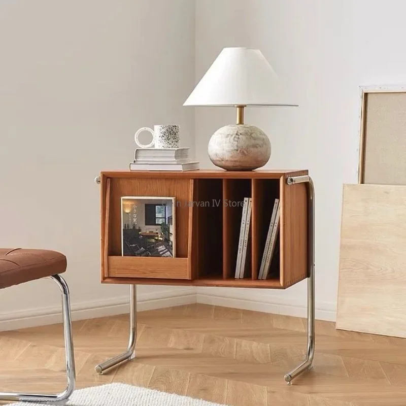 Vanity Solid Wood Nightstands Small Bookcase Living Room Sofa Side Nightstands Balcony Cabinet Storage Tocador Bedroom Furniture