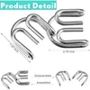8Pcs/Set Metal Montessori Puzzle Wire IQ Mind Brain Teaser Puzzles Adults Interactive Game Reliever Educational Toys 2