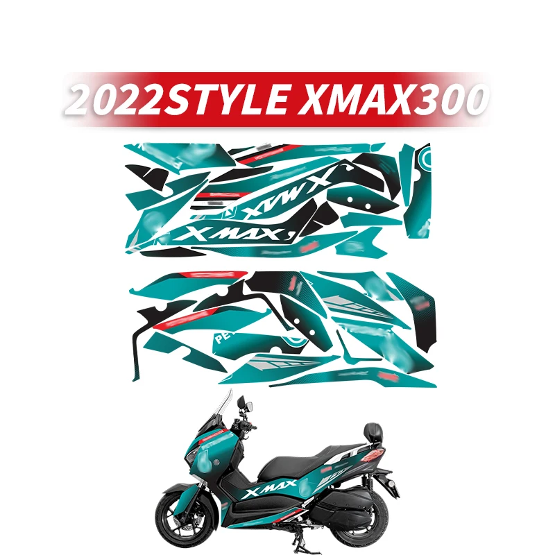 Used For YAMAHA XMAX300 2022 Years Before Motorcycle Decoration Protection Stickers Of Bike Paint Area pattern Printing Decals tri fold stand shell pattern printing leather smart wake sleep case for samsung galaxy tab a7 10 4 2022 2020 eiffel tower