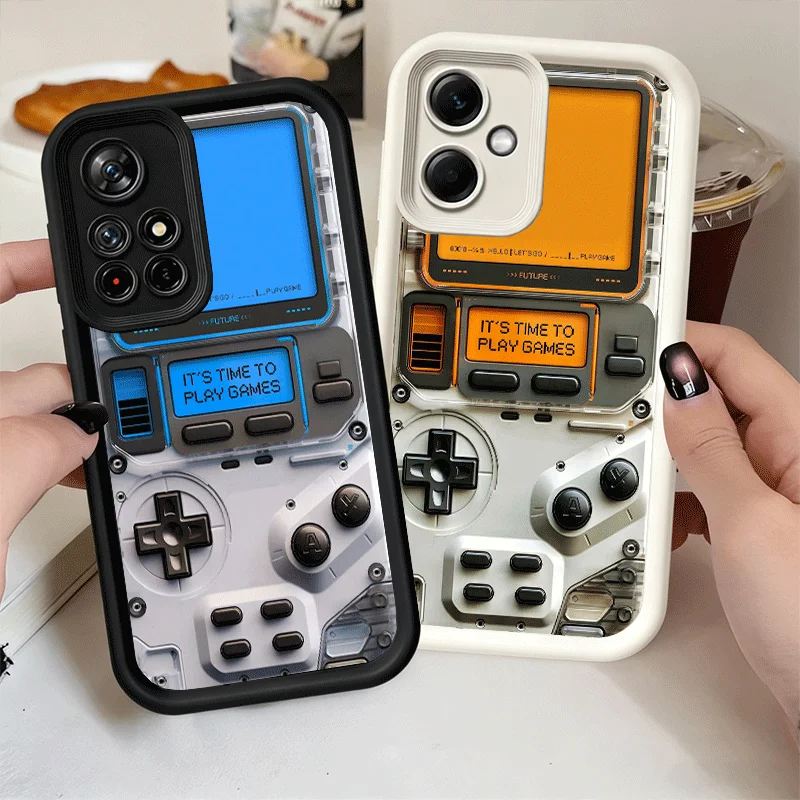 Stylish Gamer Boy Phone Case with Soft Shell Design