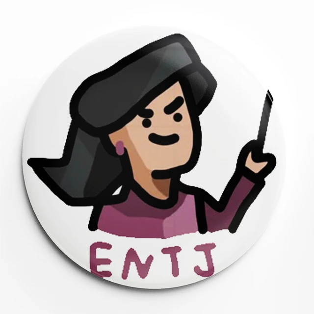 Personality Types ENTJ Psychology INTJ Badge Soft Button Lapel