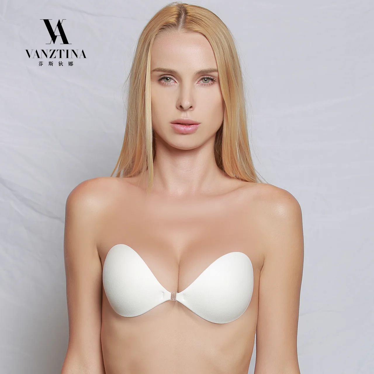 VANZTINA Invisible Push up bra Seamless Self Adhesive Sticky Women's Bralette Backless Strapless Front Closure Bra plus size