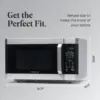 Countertop Microwave 1100 Watts, 1.6 cu ft - Smart Sensor Microwave Oven With LED Lighting and Child Lock - Perfect for Apartmen 4