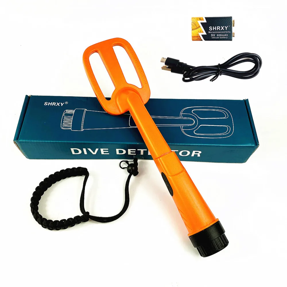 Waterdichte Metaaldetector Duik Puls Pinpointer Schat Spoel Scuba Gold Detector Met 9V Usb Oplaadbare Batterij