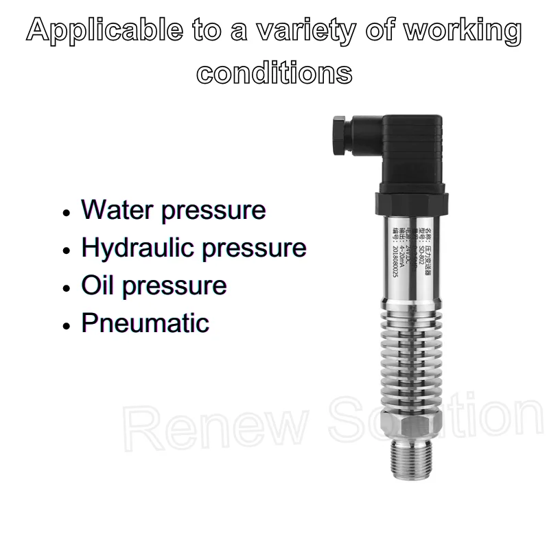High Temperature Melt Pressure Sensor hvac Pressure Transducer Hydraulic 0-10v Oil Fuel Hot Water Steam Transmitter