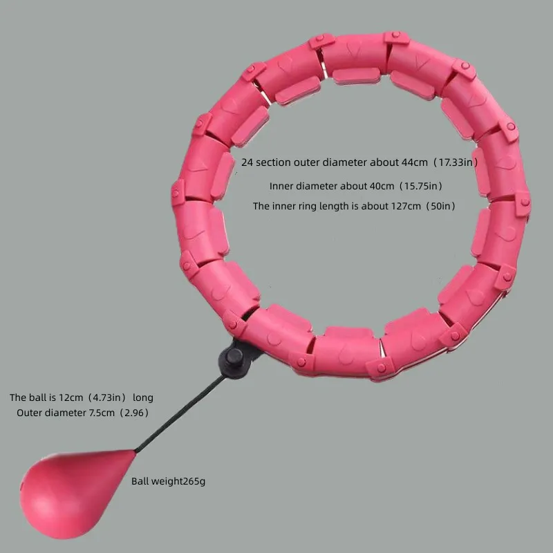 Detachable hula hoop slim legs slim waist belly fat and not hurt waist home fitness equipment