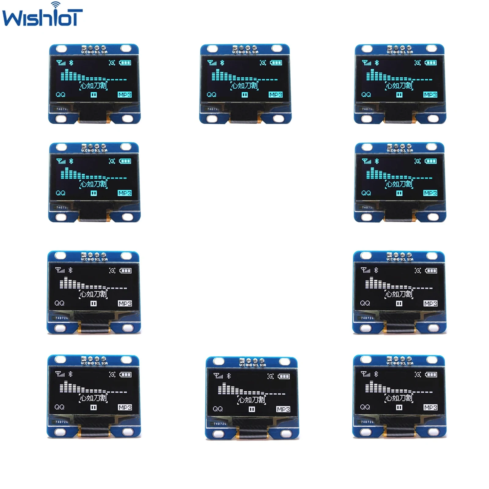 10PCS 1.3 인치 OLED 디스플레이 모듈 I2C 직렬 128X64 LCD LE..