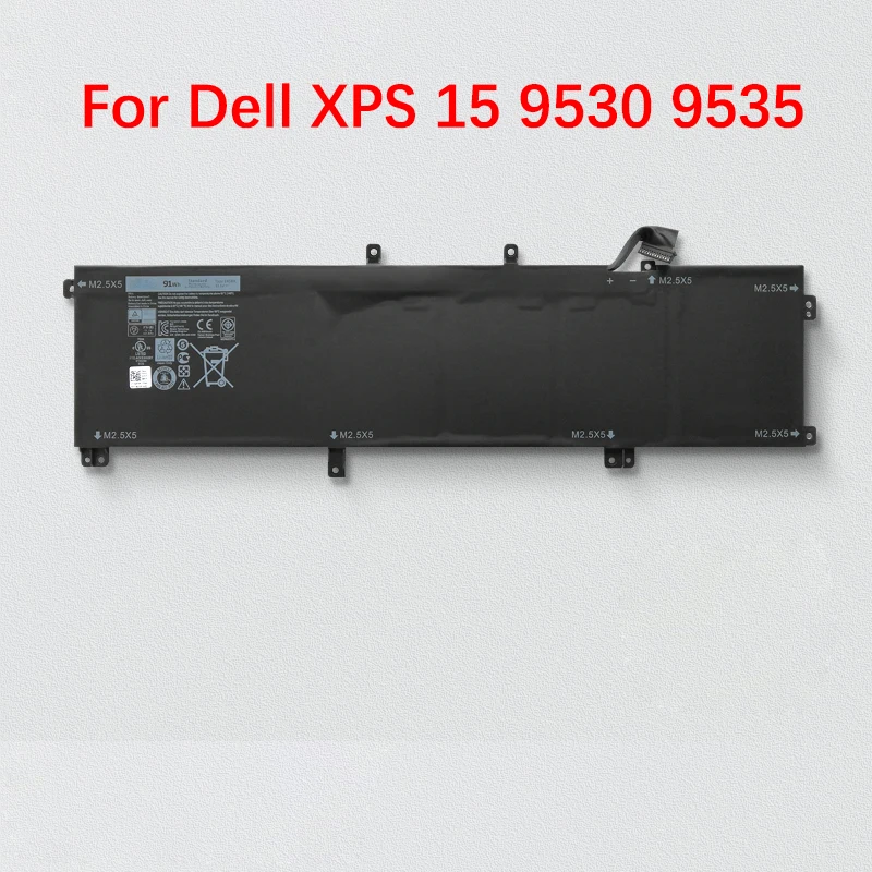 Аккумулятор для ноутбука Dell XPS 15 11 1 9530 9535 Precision M3800 TOTRM H76MV 7D1WJ + номер отслеживания |