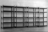 Garage Storage Shelves Adjustable 5-Tier Metal Heavy Duty Shelving Utility Storage Rack for Garage Organization Warehouse 1