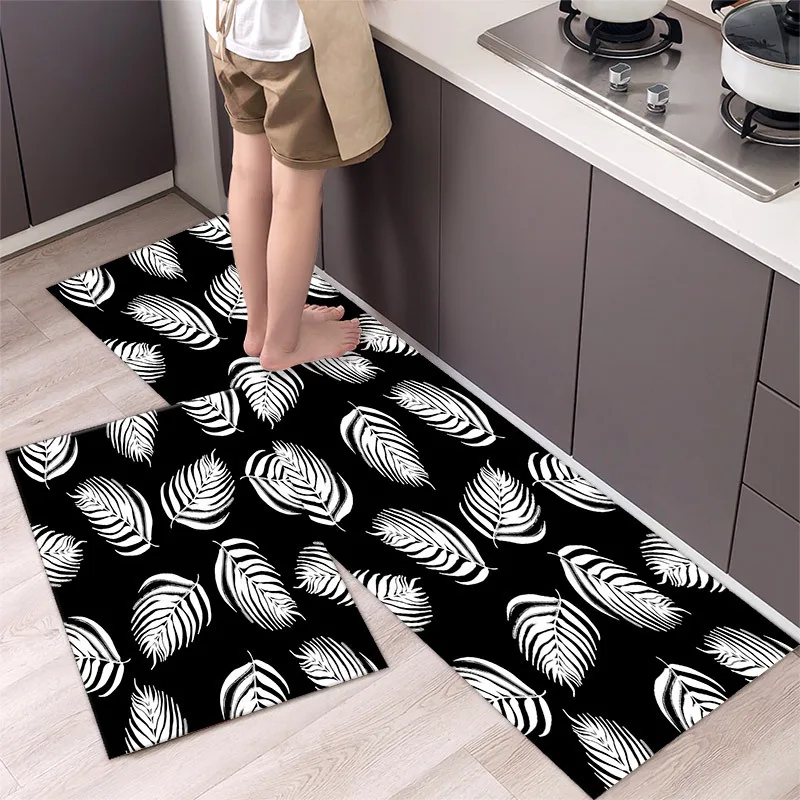 thumbnail image 1 of Alfombrillas de cocina con estampado para el suelo, para hornear, utensilios de cocina, cocina, dormitorio, alfombra antideslizante, 1 of 4