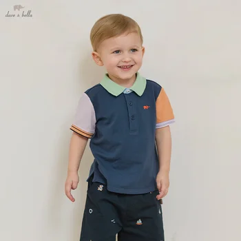 Dave Bella Polo a maniche corte T-shirt per ragazzi Casual Estate Top in cotone Bambini Fratello Abbigliamento Sport Bambini Polo DB2252352 1
