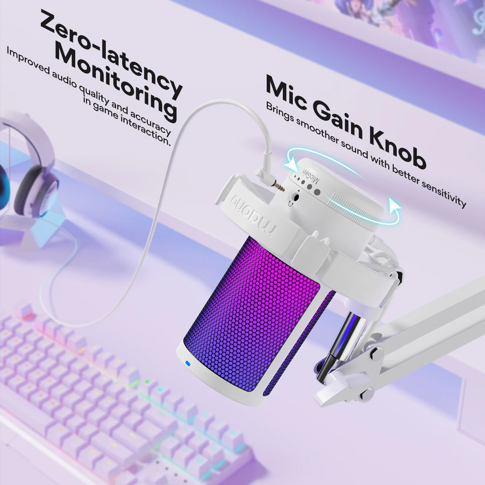 配信機器・PA機器・レコーディング機器 Maono DGM20S RGB USB Amazon.co.jp: MAONO USB コンデンサーマイク ゲーミングマイク