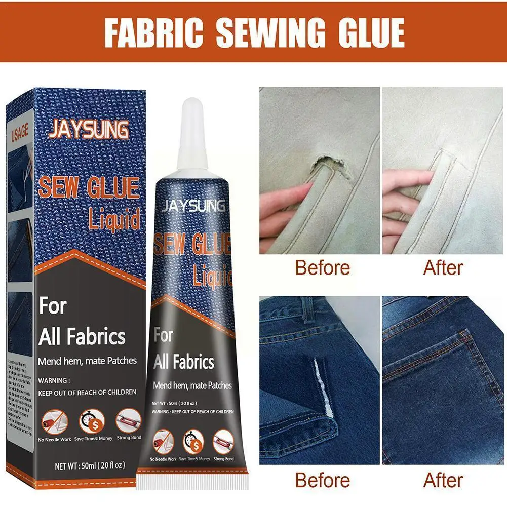 Fast Drying Fabric Glue Fabric Sew Glue Liquid Sewing Glue Liquid
