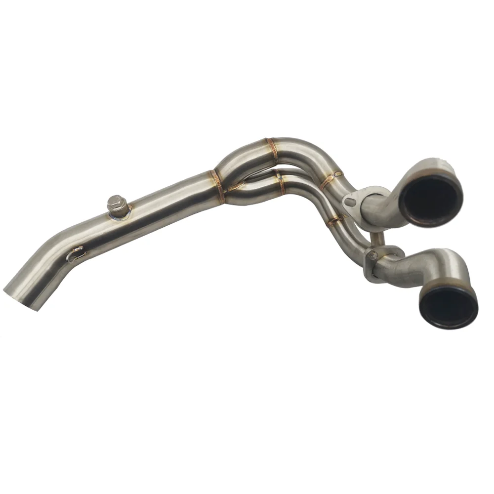 MT07 front pipe Motorcycle Exhaust Modified Front Pipe Slip-On Muffler Exhaust For MT-07 FZ-07 MT07 XSR700 2014-2019 - Image 2