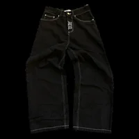 Jean à jambes larges pour hommes, Streetwear, Baggy, mode coréenne, drapé, droit, décontracté, ample, pantalon Cargo, nouvelle collection 2025 5