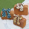 Basket Rattan Wicker Suitcase Picnic Woven Storage Vintage Box Handbag Hamper Camping Gift Bin Trunk Rustic Case Farmhouse Retro 6