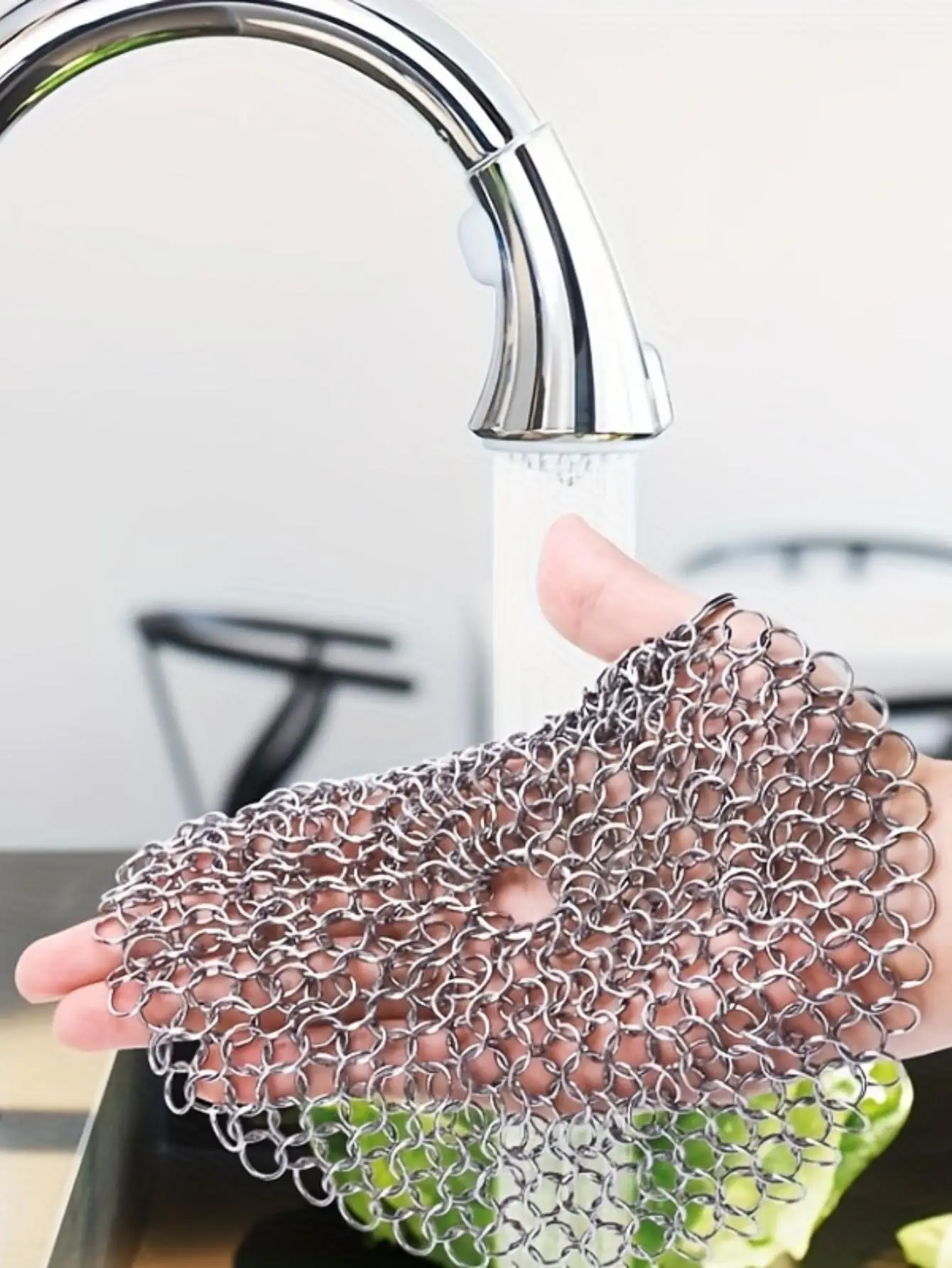 4 * 4 Inch 316 Stainless Steel Wire Ball Brush Pot Net Kitchen Cleaning And Decontamination New Creative Non Falling Wire Brush