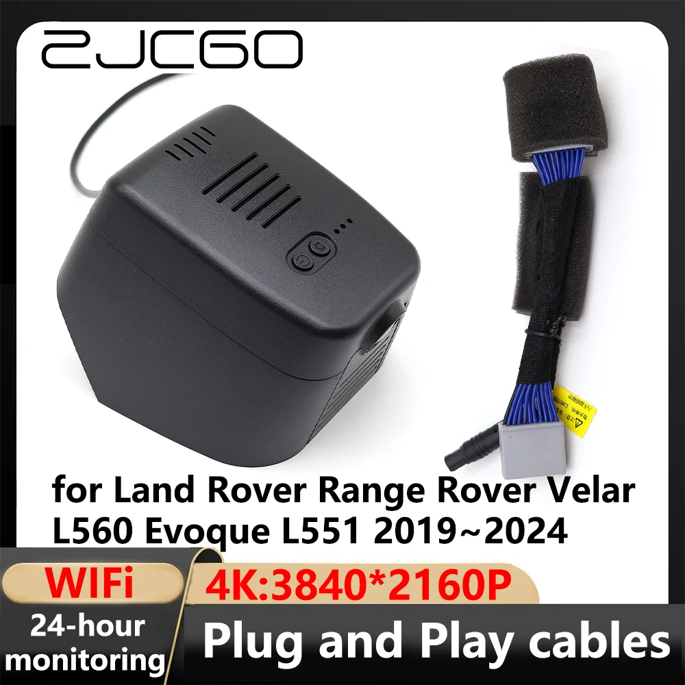 

ZJCGO 4K Wifi 3840*2160 Car DVR Dash Cam Camera Video Recorder for Land Rover Range Rover Velar L560 Evoque L551 2019~2024