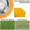 8" 200mm Universal Grass Strimmer Head Trimmer Brush Nylon Wire Wheel Garden Weed Lawn 4
