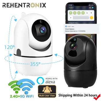 Caméra WiFi intérieure 5G IP caméra PTZ 1080P caméra de Surveillance sans fil moniteur bébé suivi automatique caméra IP de sécurité Alexa