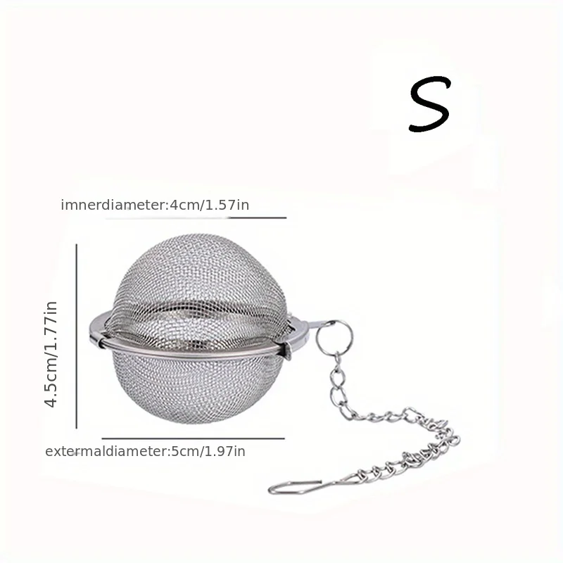 Mesh Seasoning Ball Spice Ball Metal Tea Bag Tea Strainer Steeper Mesh Infuser Premium Filter cooking strainers