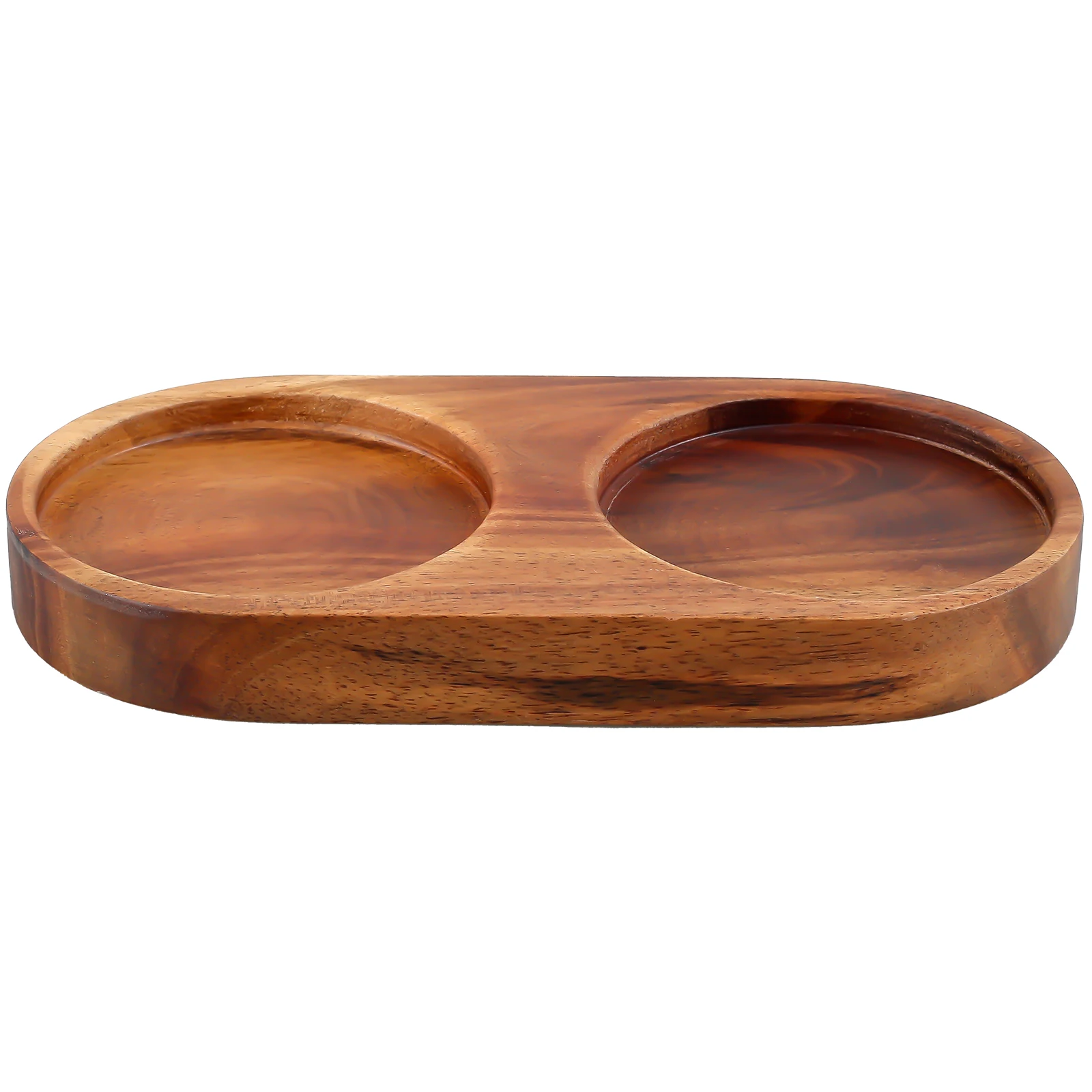 New Salt and Pepper Mill Tray Wood Pepper and Salt Mill Holder Exquisite Grinder Rest Heat Drop Resistant Durable