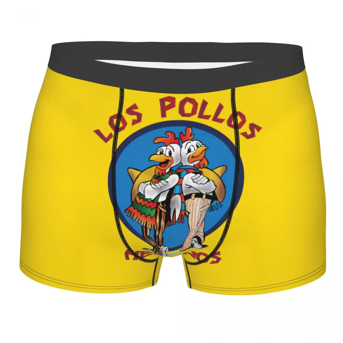 Custom Breaking Bad Underwear Men Stretch Los Pollos Hermanos Chicken Brothers Boxer Briefs Soft Underpants 2