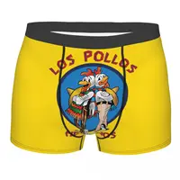 Custom Breaking Bad Underwear Men Stretch Los Pollos Hermanos Chicken Brothers Boxer Briefs Soft Underpants 2