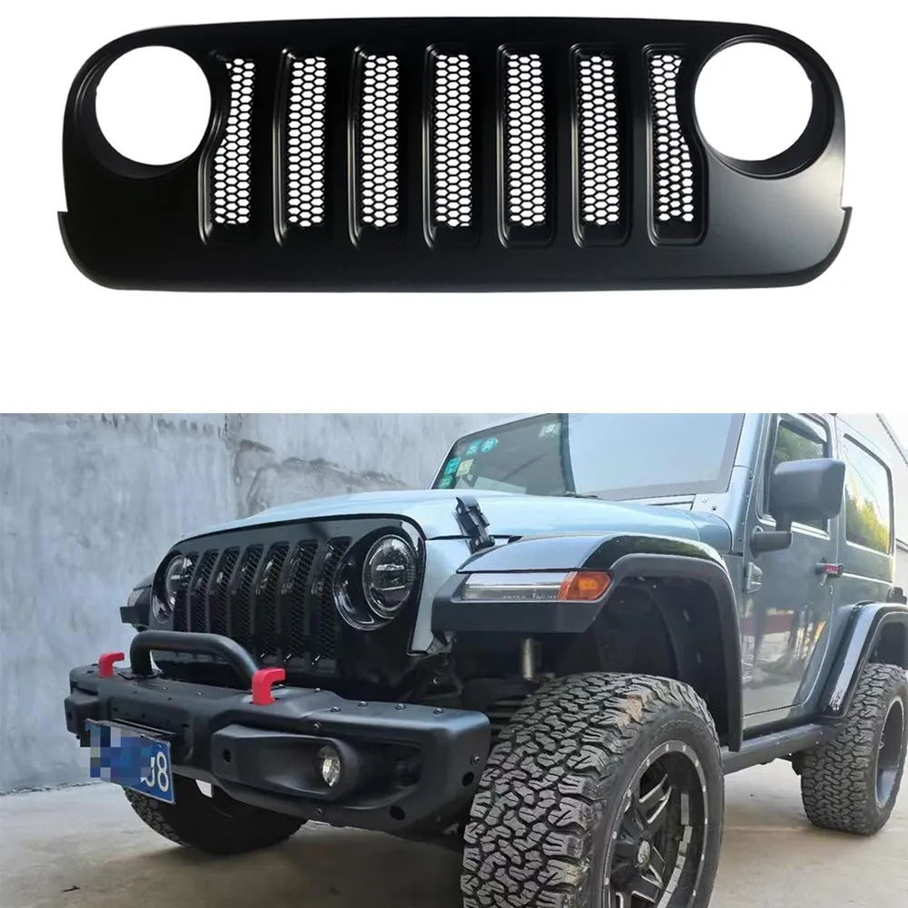 1pc Abs Front Grill Jl Style For Jeep For Wrangler Jk 20072017 J373