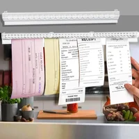 30cm-150cm Kitchen Takeaway Order Organizer Ticket Holder PVC Takeout Orders & Restaurant Tickets Rack for Office Cafes Pubs 1