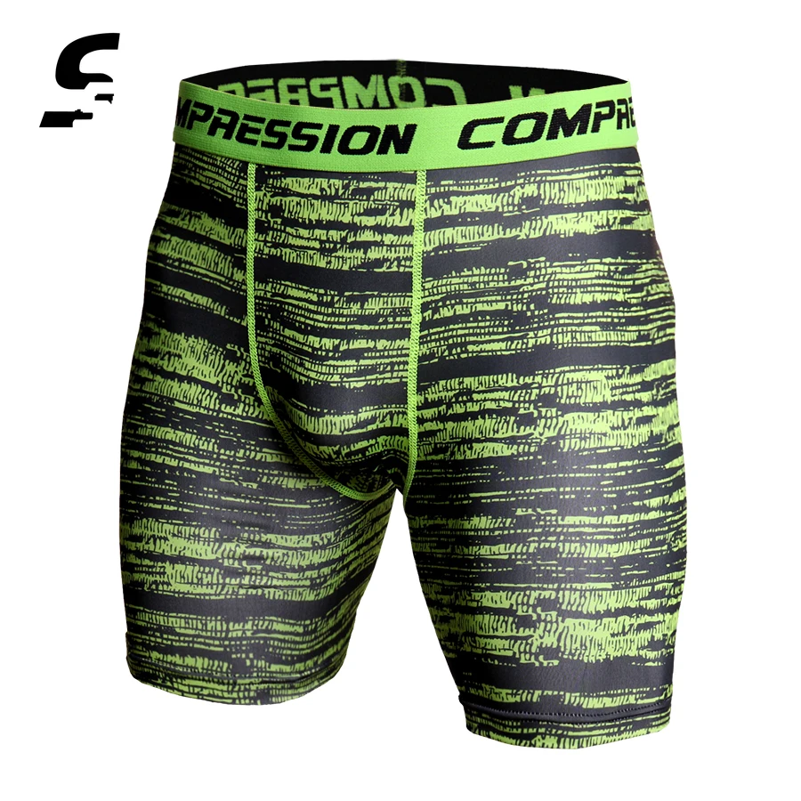 

Men's Sports Gym Tight Compression Wear Under Breathable Boxer Shorts Athletic Tights Fitness Quicking Dry Basketball Gym Tight